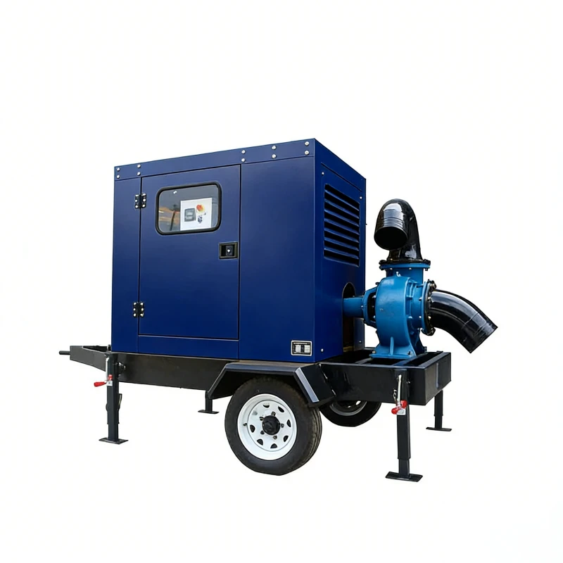 Pompe de drainage diesel mobile