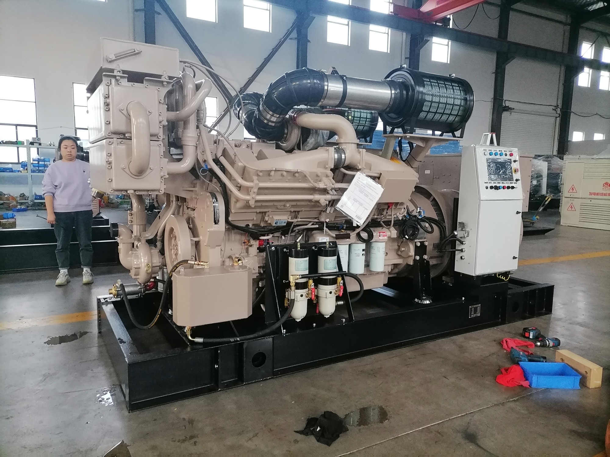 Un générateur diesel silencieux AOTEMU de 200 KW250KVA a été installé sur la prairie d’Oulan-Bator.