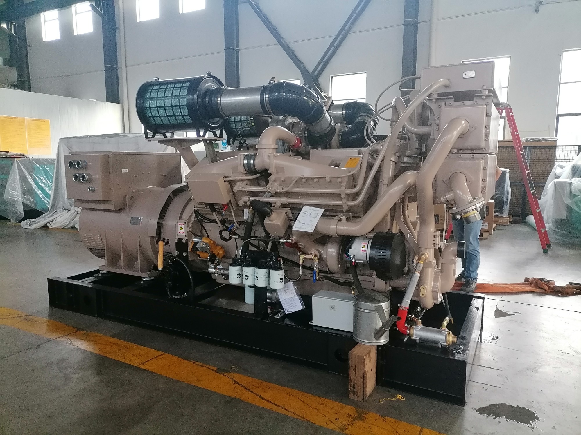 Un générateur diesel silencieux AOTEMU de 200 KW250KVA a été installé sur la prairie d’Oulan-Bator.